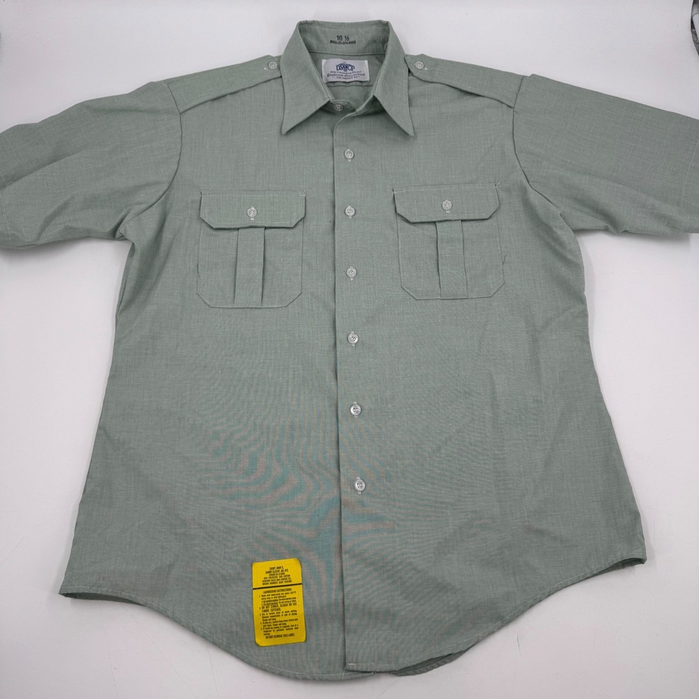 Garrison Collection Men Short‎ Sleeve Shirt Uniform US Military Sage Green x 2